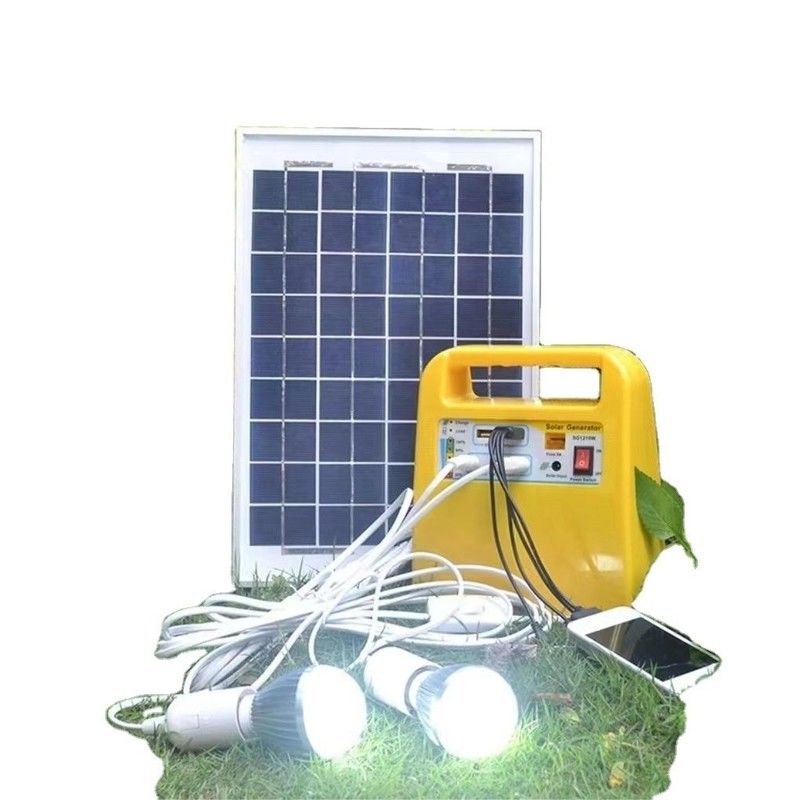 DC 18V 200lm Solar Lighting Systems Remote Control Small Portable Solar ...