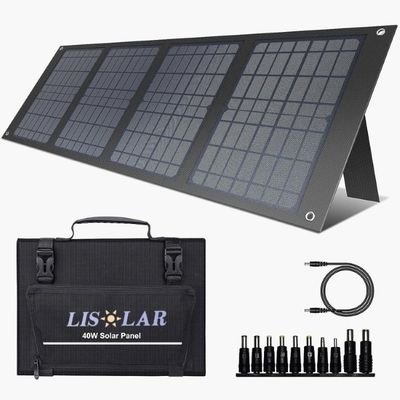 40W Portable Solar Panel Handbag For Camping Self Driving Trips Trekking