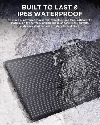 200W Portable Solar Panel Charger For RV Camping Yacht Golf Cart IP68 Waterproof