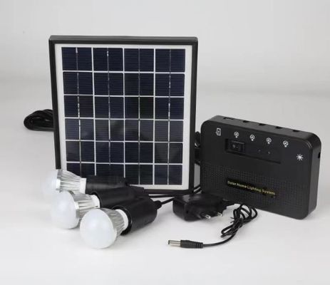 Portable Mini Solar Lighting Systems With 7.4V 5.2Ah Rechargeable Battery